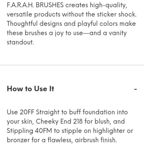 MAKE-UP BRUSH SET - Picture 4 of 4